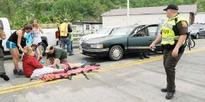 Dozens injured as car ploughs through parade in Virginia